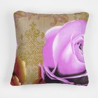 Подушка Адамас синтетическая, размер 40х40 см, холлофайбер, цвет МИКС, чехол полиэстер - Фото 3