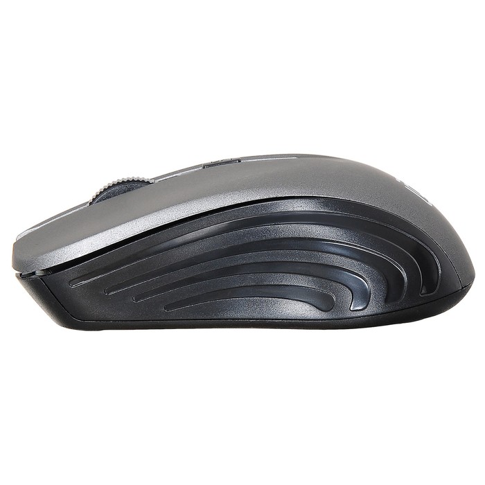 Мышь Оклик 545MW черный/серый оптическая (1600dpi) беспроводная USB для ноутбука (4but) - фото 51513256
