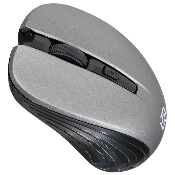 Мышь Оклик 545MW черный/серый оптическая (1600dpi) беспроводная USB для ноутбука (4but) - фото 51513258