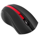 Мышь Оклик 615MW черный/красный оптическая (1200dpi) беспроводная USB для ноутбука (3but) - Фото 5