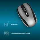 Мышь Оклик 635MB черный/серый оптическая (1600dpi) беспроводная BT для ноутбука (4but) - фото 51525056
