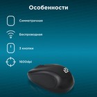 Мышь Оклик 665MW черный оптическая (1600dpi) беспроводная USB для ноутбука (3but) - Фото 3