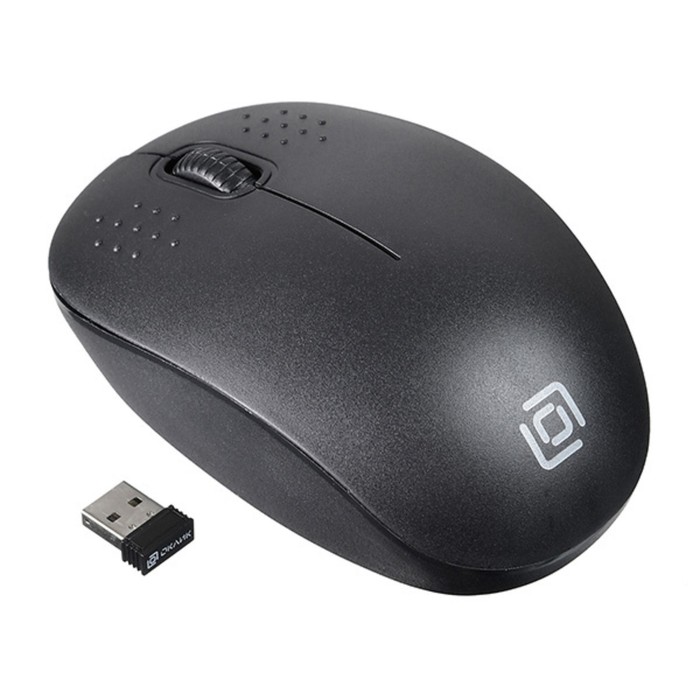 Мышь Оклик 685MW черный оптическая (1200dpi) беспроводная USB для ноутбука (3but) - фото 51525127