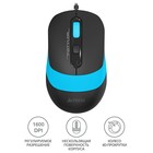 Мышь A4Tech Fstyler FM10 черный/синий оптическая (1600dpi) USB (4but) - Фото 2