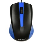Мышь Acer OMW011 черный/синий оптическая (1200dpi) USB (3but) - Фото 1