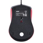 Мышь Acer OMW012 черный/красный оптическая (1200dpi) USB (3but) - Фото 2
