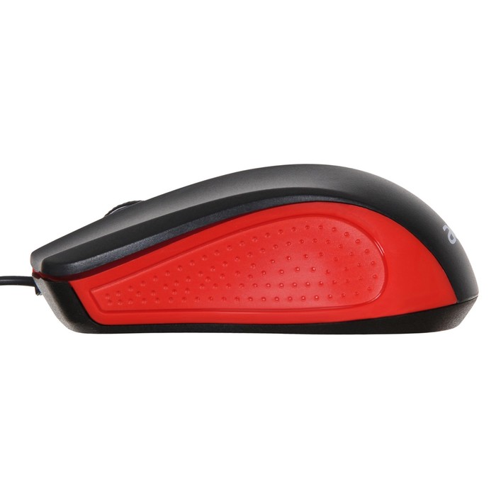 Мышь Acer OMW012 черный/красный оптическая (1200dpi) USB (3but) - фото 51525265