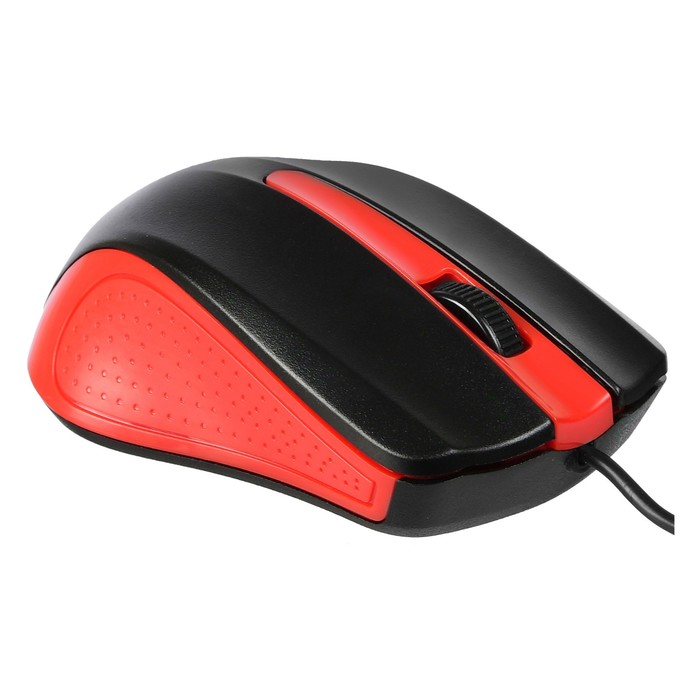 Мышь Acer OMW012 черный/красный оптическая (1200dpi) USB (3but) - фото 51525267