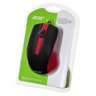 Мышь Acer OMW012 черный/красный оптическая (1200dpi) USB (3but) - Фото 9