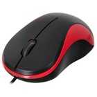 Мышь Оклик 115S черный/красный оптическая (1200dpi) USB для ноутбука (3but) - Фото 7