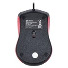 Мышь Оклик 225M черный/красный оптическая (1200dpi) USB для ноутбука (3but) - Фото 2