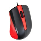 Мышь Оклик 225M черный/красный оптическая (1200dpi) USB для ноутбука (3but) - Фото 5