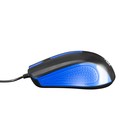 Мышь Оклик 225M черный/синий оптическая (1200dpi) USB (3but) - Фото 4