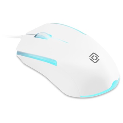 Мышь Оклик 245M белый оптическая (1000dpi) USB (3but)