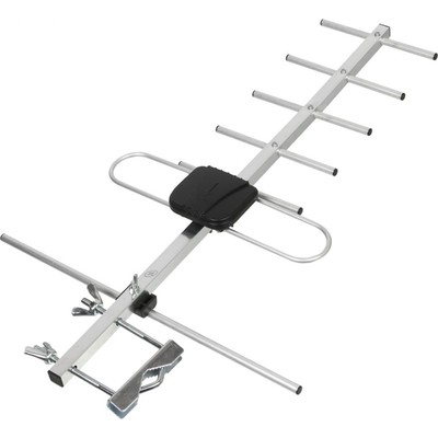 Антенна телевизионная Hyundai H-TAE120, 11 дБ, пассивная, серебристая