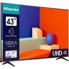 Телевизор LED Hisense 43" 43A6K Frameless черный 4K Ultra HD 60Hz DVB-T DVB-T2 DVB-C DVB-S   1029535 - Фото 2