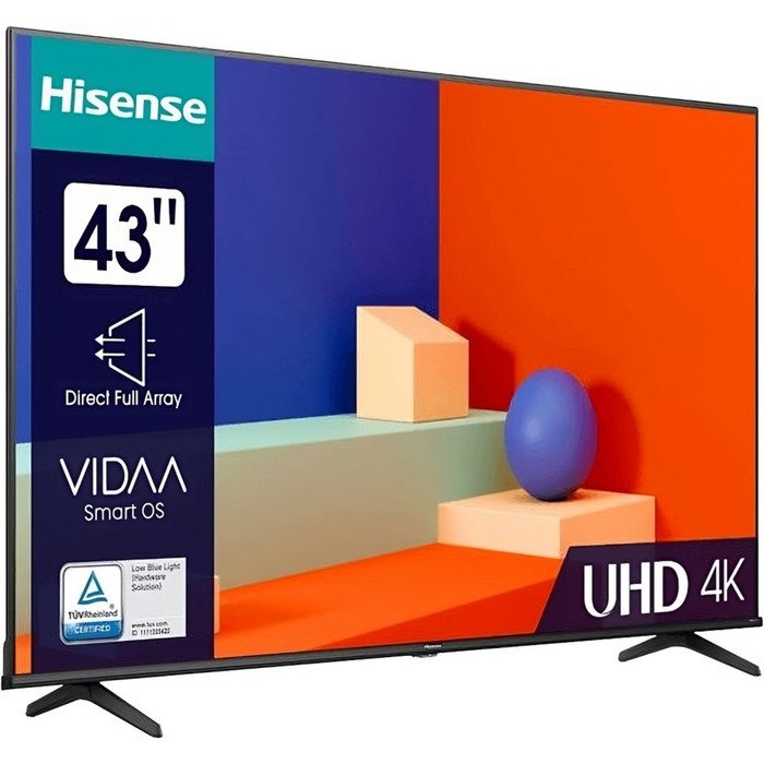 Телевизор LED Hisense 43" 43A6K Frameless черный 4K Ultra HD 60Hz DVB-T DVB-T2 DVB-C DVB-S   1029535 - фото 51544517