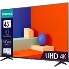 Телевизор LED Hisense 43" 43A6K Frameless черный 4K Ultra HD 60Hz DVB-T DVB-T2 DVB-C DVB-S   1029535 - Фото 3