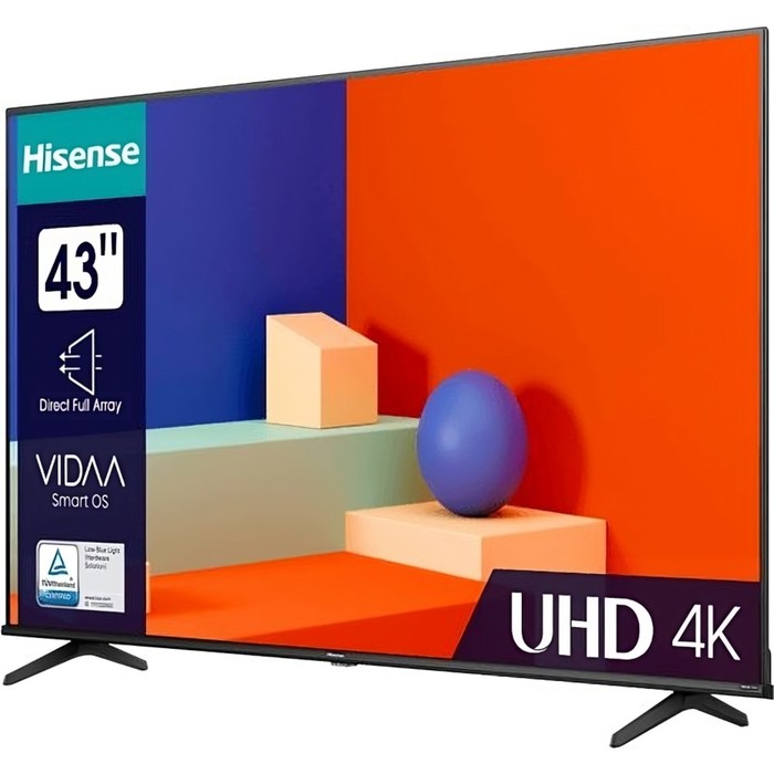 Телевизор LED Hisense 43" 43A6K Frameless черный 4K Ultra HD 60Hz DVB-T DVB-T2 DVB-C DVB-S   1029535 - фото 51544518