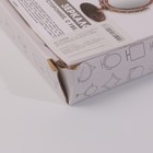 Зеркало настольное «Овал», двустороннее, с увеличением, зеркальная поверхность 8,5 × 12,1 см, цвет чёрный/медный - Фото 8