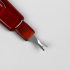 Пилка-триммер металлическая для ногтей, с защитным колпачком, 16 см, цвет «янтарный» - Фото 2