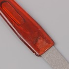 Пилка-триммер металлическая для ногтей, с защитным колпачком, 16 см, цвет «янтарный» - Фото 4