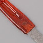 Пилка-триммер металлическая для ногтей, с защитным колпачком, 16 см, цвет «янтарный» - Фото 5