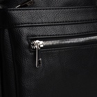 Сумка кросс-боди мужская TEXTURA, на молнии, 3 наружных кармана, 22×6×25.5 см, чёрная - Фото 8