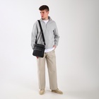 Сумка кросс-боди мужская TEXTURA, на молнии, 3 наружных кармана, 22×6×25.5 см, чёрная - Фото 14