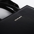 Сумка женская тоут TEXTURA на молнии, 22×11×22 см, чёрная - Фото 8