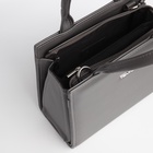 Сумка женская тоут TEXTURA на молнии, 22×11×22 см, серая - Фото 8