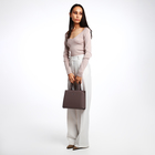 Сумка женская тоут TEXTURA на молнии, 22×11×22 см, капучино - Фото 12