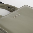 Сумка женская тоут TEXTURA на молнии, 22×11×22 см, зелёная - Фото 7