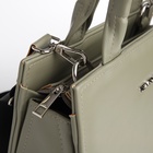 Сумка женская тоут TEXTURA на молнии, 22×11×22 см, зелёная - Фото 8