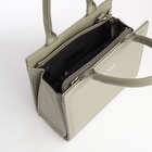 Сумка женская тоут TEXTURA на молнии, 22×11×22 см, зелёная - Фото 9