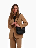 Сумка женская мессенджер TEXTURA на магните, 25×7.5×19 см, чёрный - Фото 3