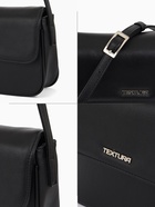 Сумка женская мессенджер TEXTURA на магните, 25×7.5×19 см, чёрный - Фото 5