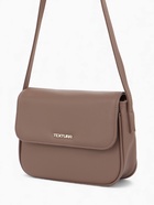 Сумка женская мессенджер TEXTURA на магните, 25×7.5×19 см, бежевая - Фото 5