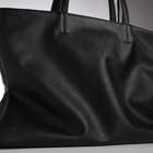 Сумка женская на молнии TEXTURA, большой размер, чёрная - Фото 6