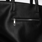 Сумка женская TEXTURA, шопер, большой размер, цвет чёрный - Фото 5