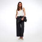 Сумка-шопер женская TEXTURA на молнии, размер 46×15×33 см, однотонная, серая - Фото 12