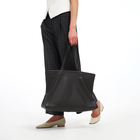 Сумка-шопер женская TEXTURA на молнии, размер 46×15×33 см, однотонная, серая - Фото 2