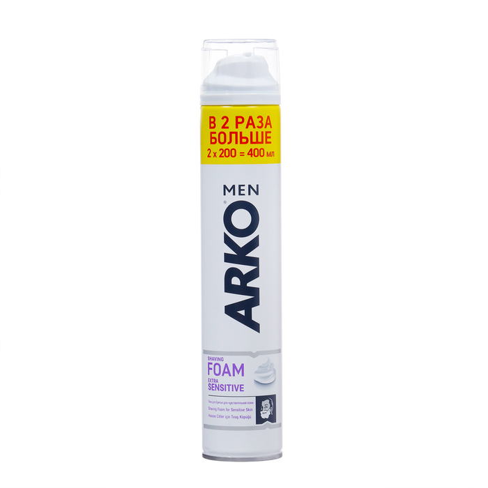 Пена для бритья ARKO MEN Extra для чувствительной кожи, 400 мл
