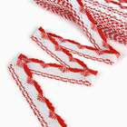 Тесьма плетеная цветная с люрексом 4,5см, по 100 м - Фото 2