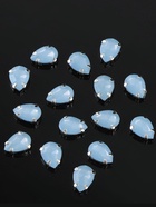 Стразы пришивные «Капля», в цапах, 10×14 мм, 20 шт., голубые - Фото 2