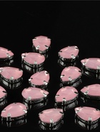 Стразы пришивные «Капля», в цапах, 10×14 мм, 20 шт., розовые - Фото 3