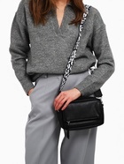 Сумка женская кросс-боди TEXTURA на молнии, 21×7×13 см, чёрная 10087965