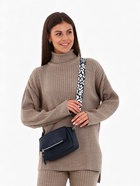 Сумка женская кросс-боди TEXTURA на молнии, 21×7×13 см, синяя 10087967