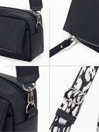 Сумка женская кросс-боди TEXTURA на молнии, 21×7×13 см, синяя - Фото 4