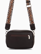 Сумка женская кросс-боди TEXTURA на молнии, 21×7×13 см, тёмно-коричневая - Фото 6